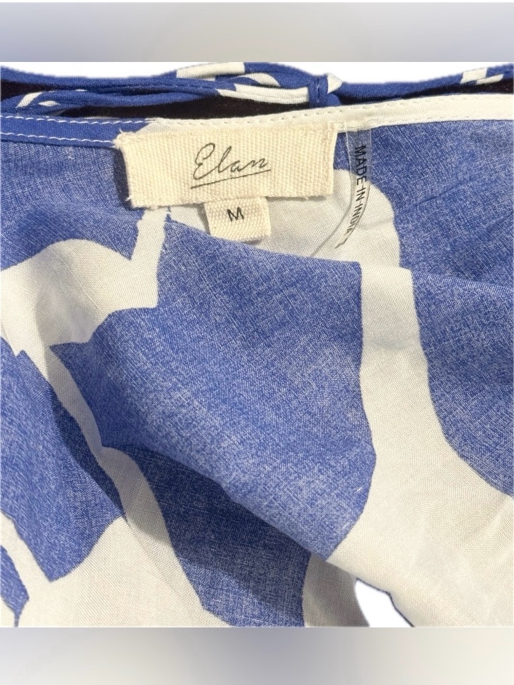 Elan Blue and White Floral Pattern Strappy Maxi Sundress A Definite Must Have! - Picture 10 of 10